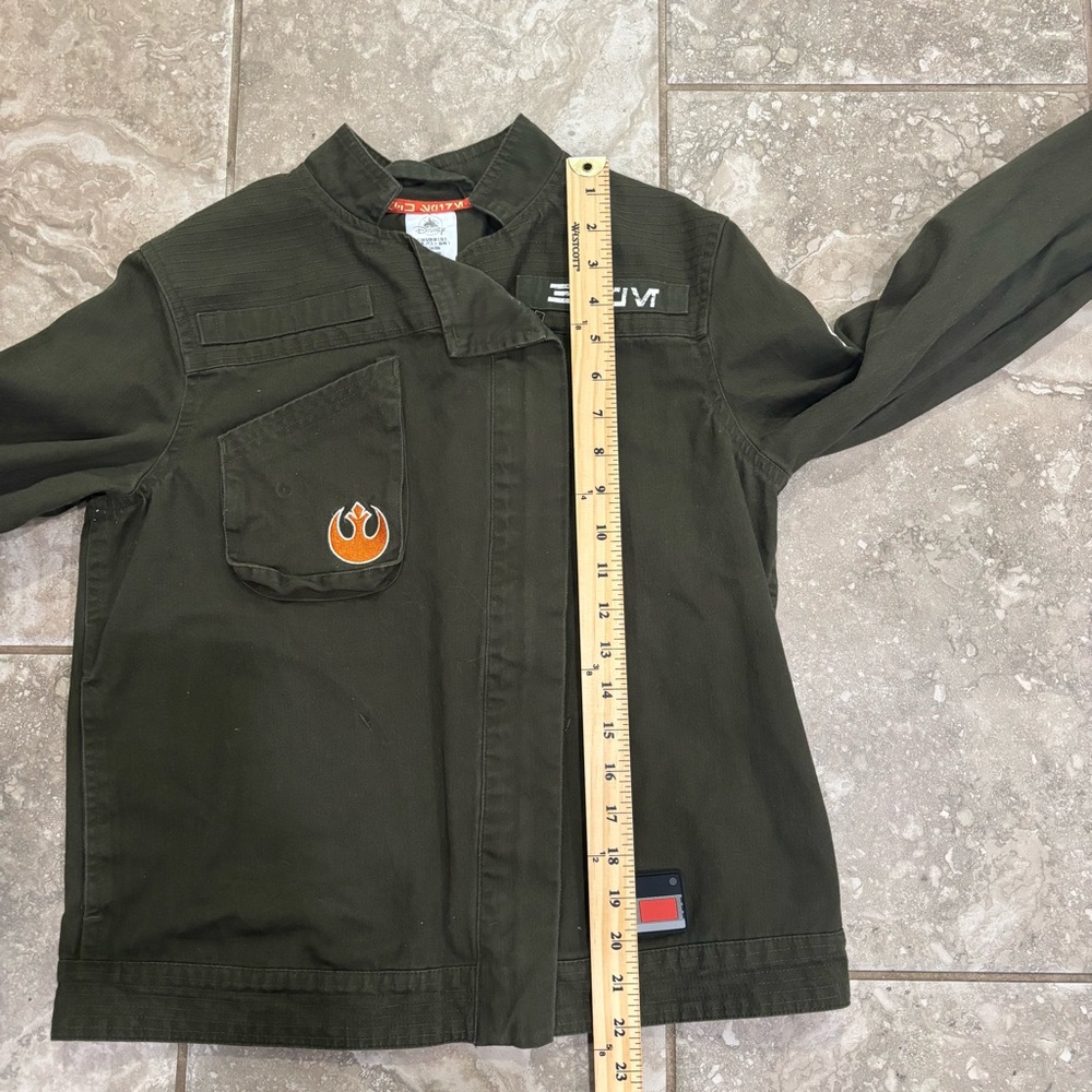 Star Wars Galaxy’s Edge Resistance Jacket Full Zip Resist Rebel Spire Log Sz S - Picture 8 of 11